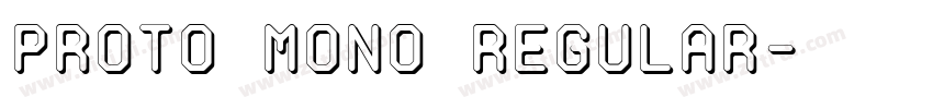 Proto Mono Regular字体转换